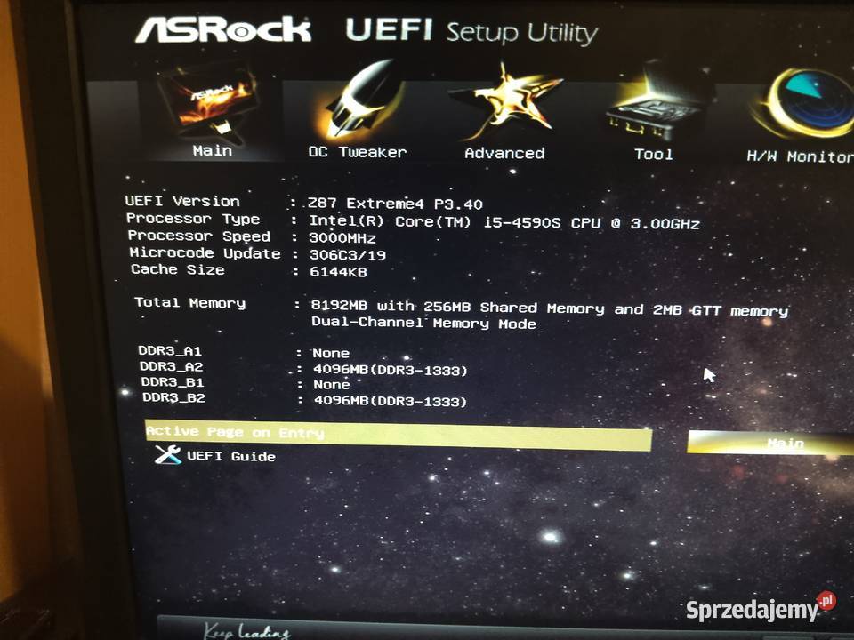 Komputer Asrock Z87 extreme4 I54590S Rx570 4gb kujawsko-pomorskie Toruń