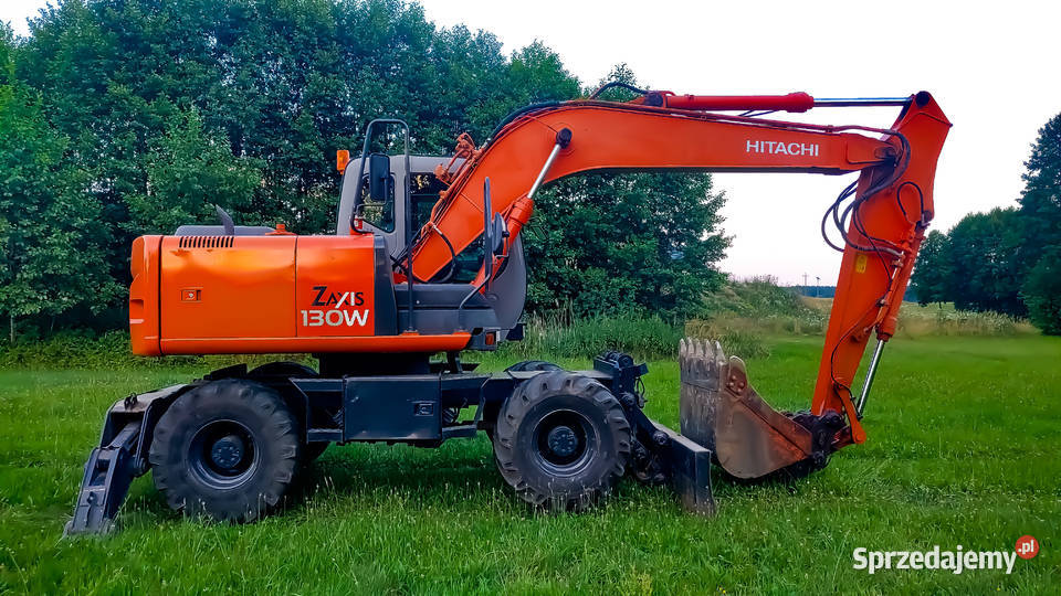 Koparka Hitachi ZX 130 W podpory pług bez luzów Koparki Bełchatów