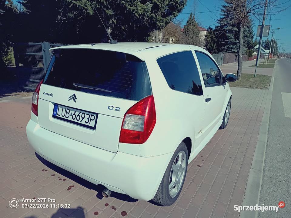 Citroen C2 VTR 2008r 14 benzyna 177000 światła przeciwmgielne Citroën Parczew sprzedam