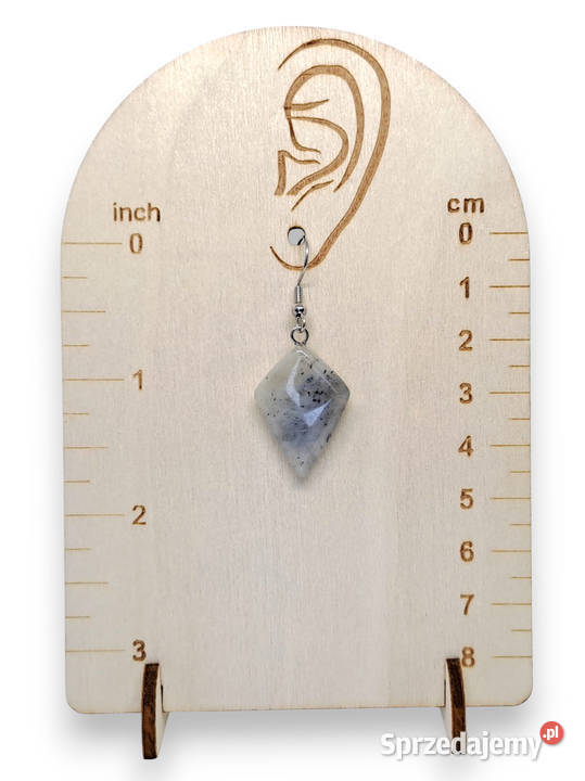 Kolczyki z LABRADORYTU labradoryt trapez Warszawa