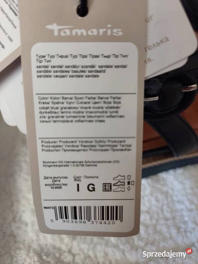 Piękne wygodne sandały skóra technologia Touch Tamaris Wrocław