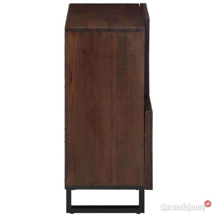Szafka brązowa 80x34x75 lite drewno mango Pozostałe