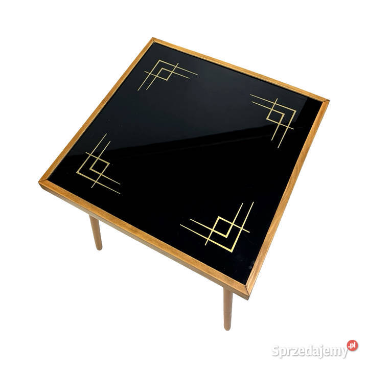 Stolik kawowy Alfred Busch Niemcy lata 60 szkło Antyki, Sztuka, Kolekcje Warszawa