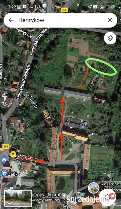 Działka rolno agroturystyczna 710m2 Henryków