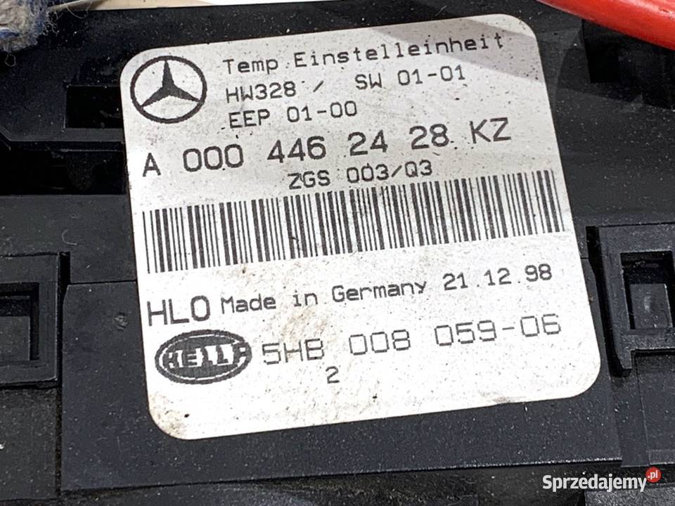 PANEL STEROWANIA NAWIEWU MERCEDES W638 sprzedam