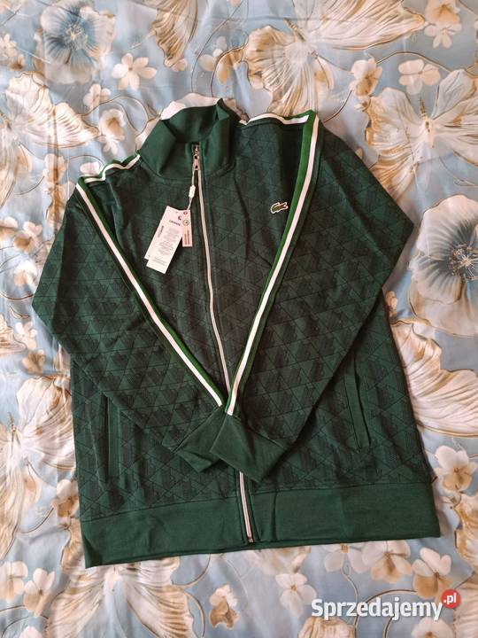 Komplet dresowy Lacoste Monogram kolor zielony Lacoste Odzież sportowa Białystok