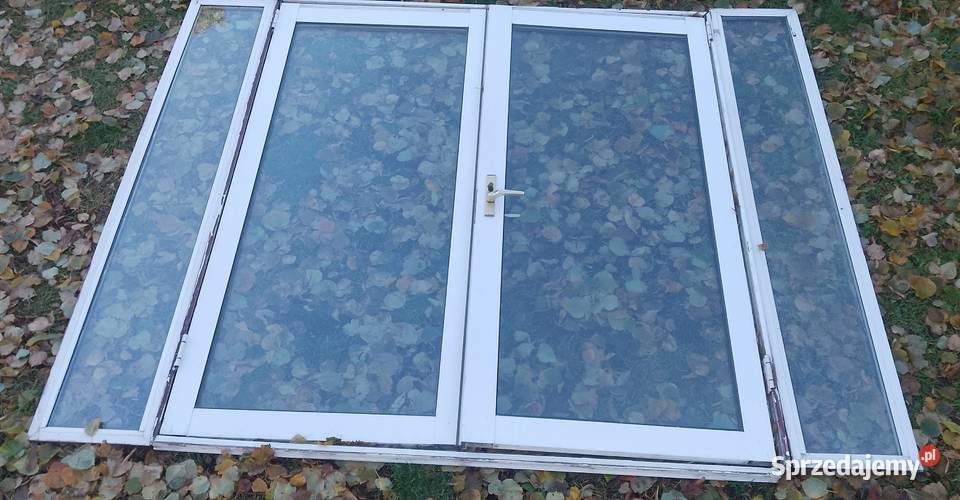 Drzwi aluminiowe podwójne swietliki Augustów sprzedam