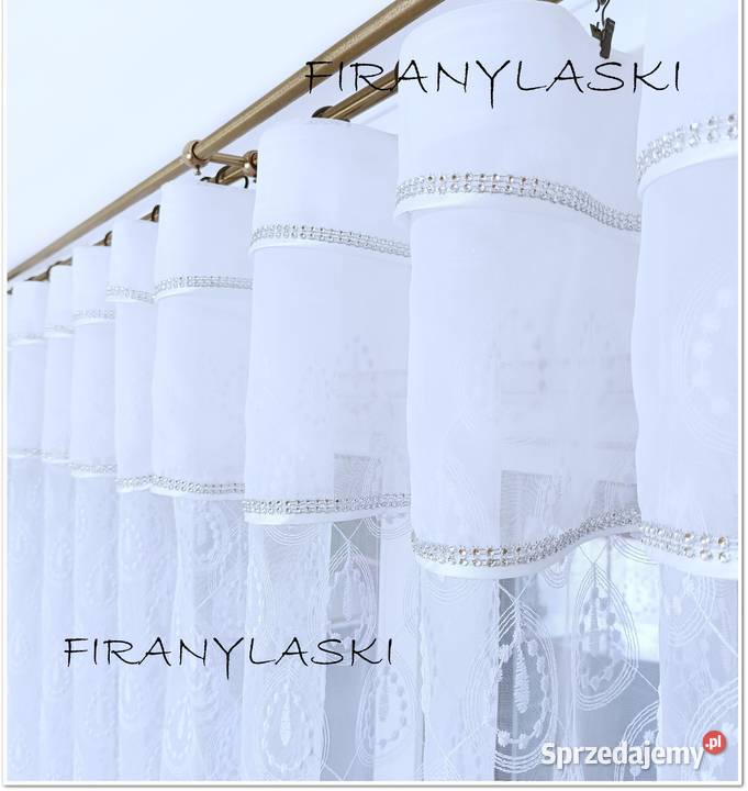 Firana 400x175 Firanki do salonu pokoju gipiura Skwierzyna