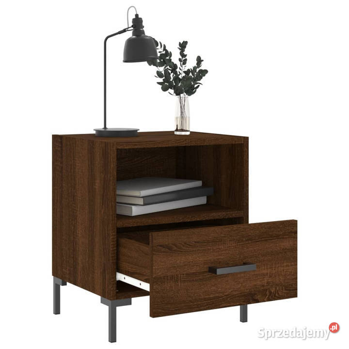 Szafki nocne 2 brązowy dąb 40x35x475 WM827451 Dom i Ogród Warszawa