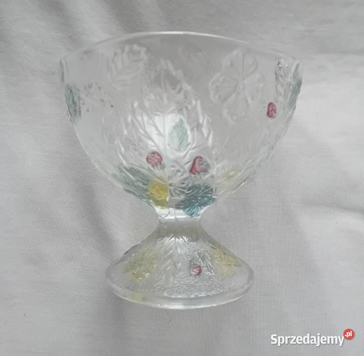 3 pucharki Poziomki Ząbkowice Crystallite proj Koźminek