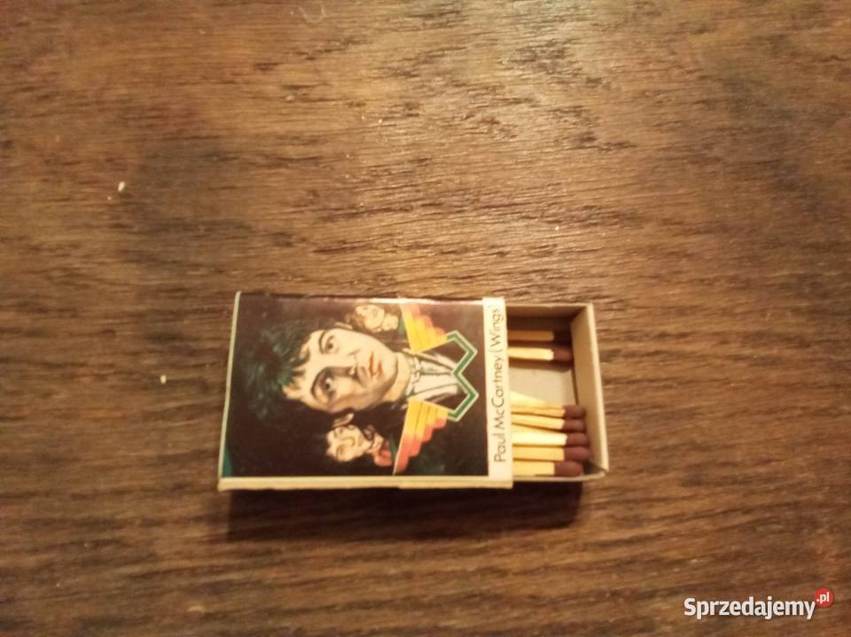 Paul McCartney pudełko zapałek Vintage mazowieckie Warszawa