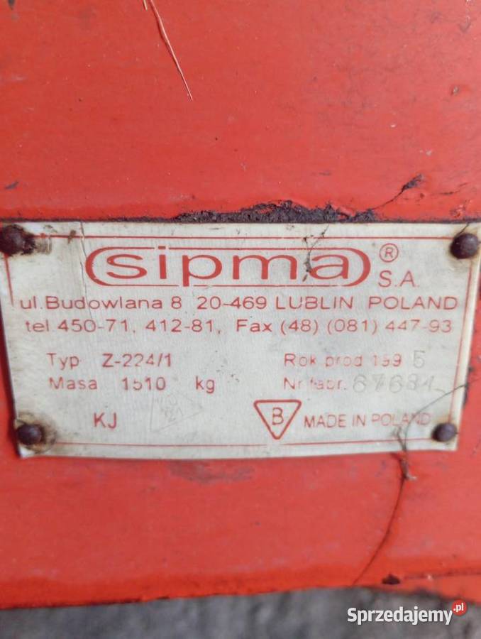 Prasa Sipma Z2241 Kiernozia