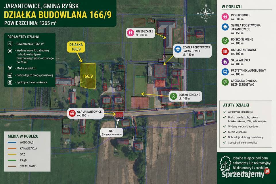 Działka z klimatem i warunkami zabudowy kujawsko-pomorskie Wąbrzeźno