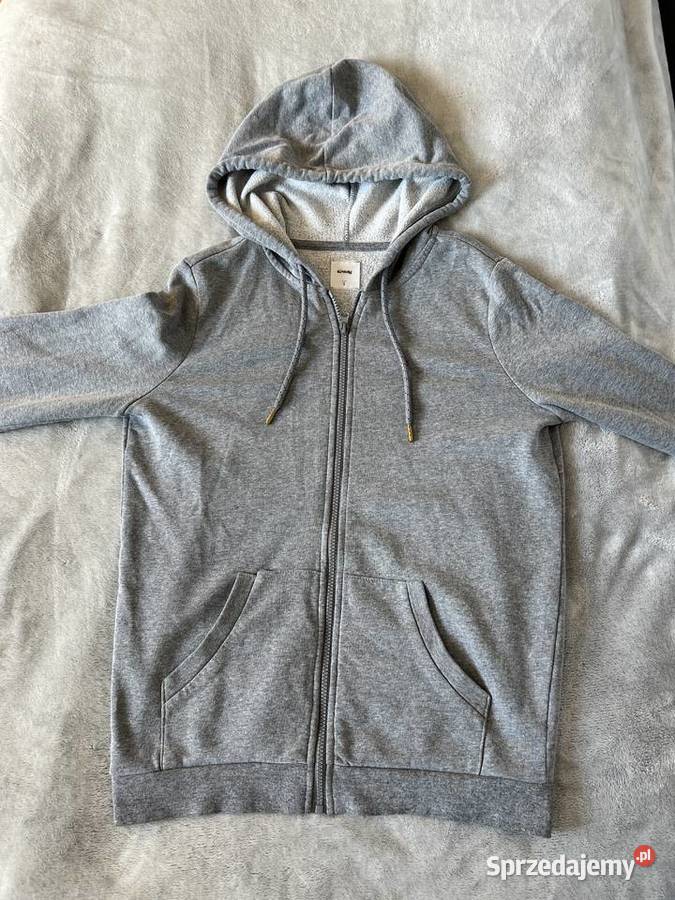 Sweter bluza z kapturem rozsuwana szara sinsay Jasło sprzedam