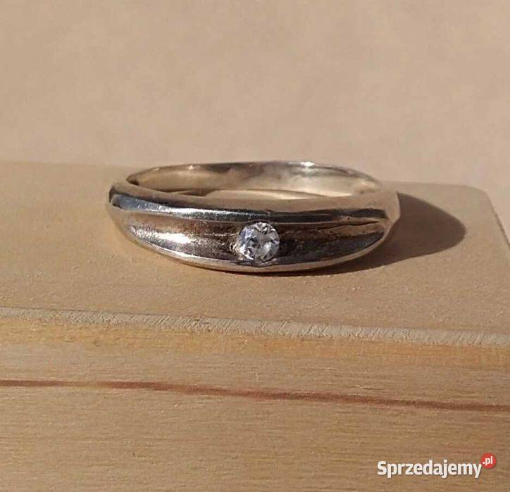 Pierścionek obrączka srebro 925 17mm srebro
