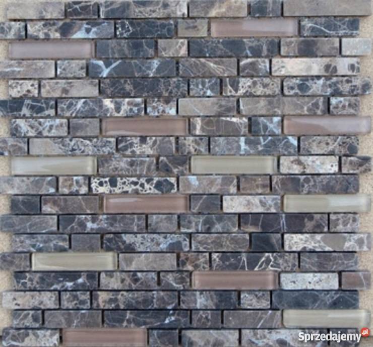 Mozaika Marmur Emperador Glass 15xFL FM127 Materiały budowlane