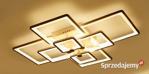 Kwadraty 6 plafon lampa sufitowa LED 80x60 Plafony Katowice