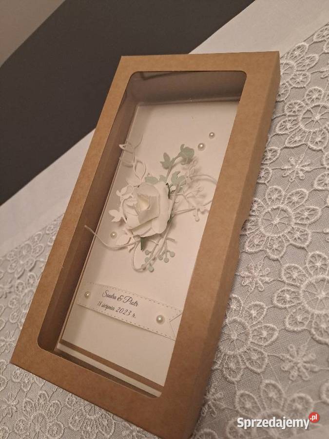 Kartka w pudelku z okazji ślubu