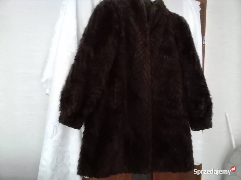 Sztuczne futerko ciemny brąz łódzkie Łódź