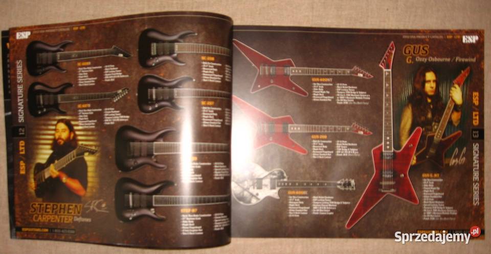 ESP LTD Guitars Basses 2012 USA Product Catalog Gitary i akcesoria pomorskie