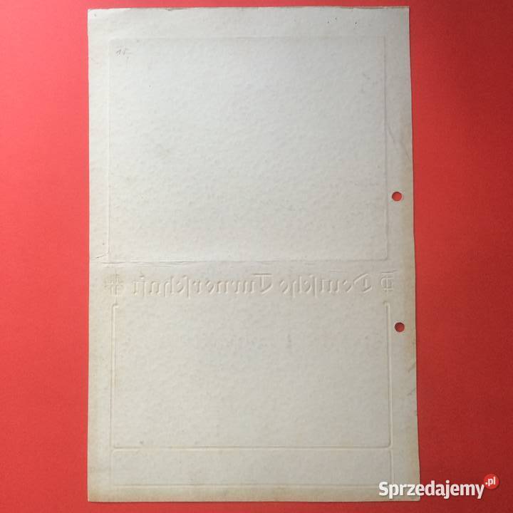 1847 Niemiecki Dyplom Sportowy 4 Trzebiatów Szczecin sprzedam