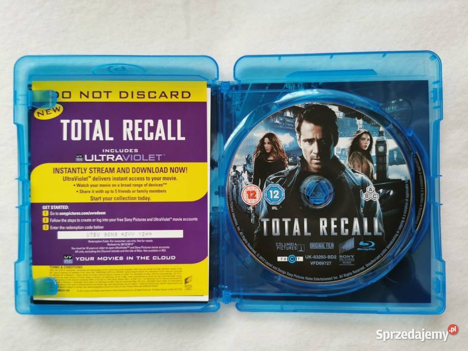 Total Recall Pamięć Absolutna Bluray En 2012 2 x Filmy Ozorków