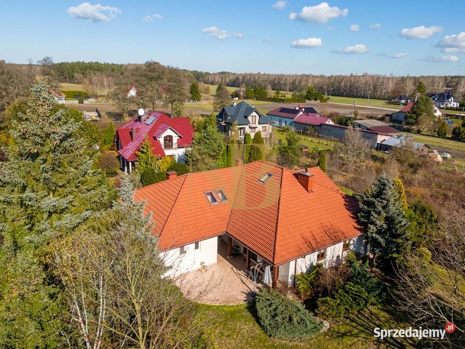 Parterowa willa z furtką do lasu 35minut mazowieckie Czarny Las