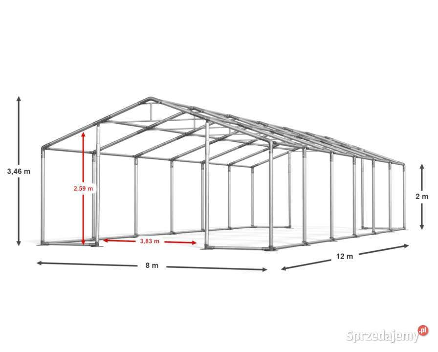 8x12x2m Namiot handlowy magazynowy całoroczny Magazynowanie Kraków