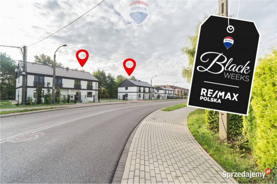 BLACK WEEKS Nowy dom w zabudowie bliźniaczej sieć Oświęcim