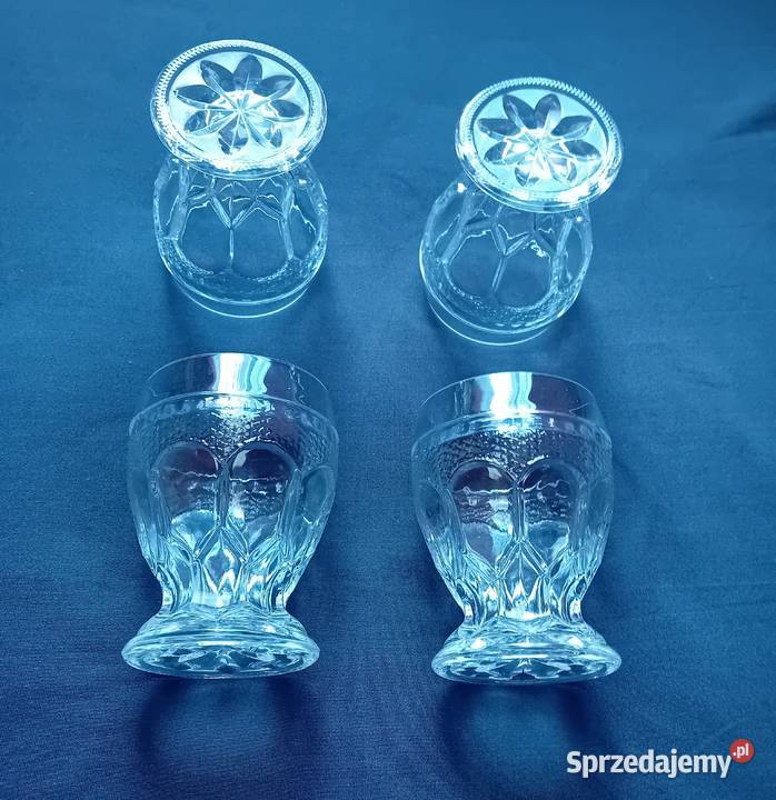 Zestaw 4 kieliszków Goblet do wódki poj 100 ml Porcelana i szkło Koźminek