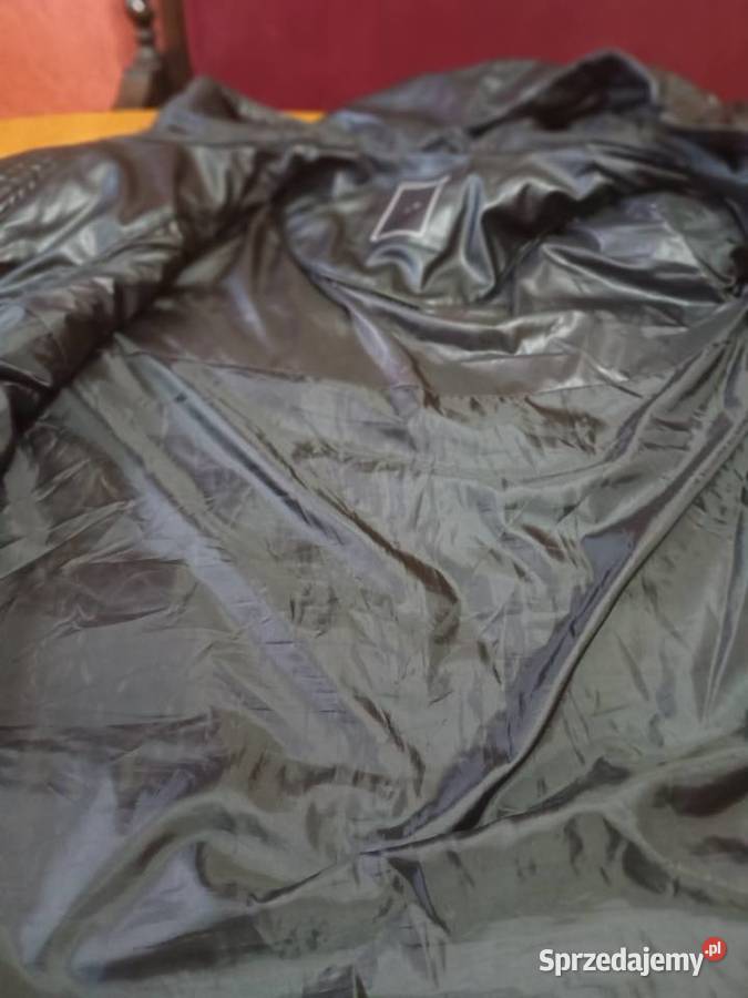 Płaszcz męski S Reserved eko skóra czarny design Płaszcz zimowy Tczew