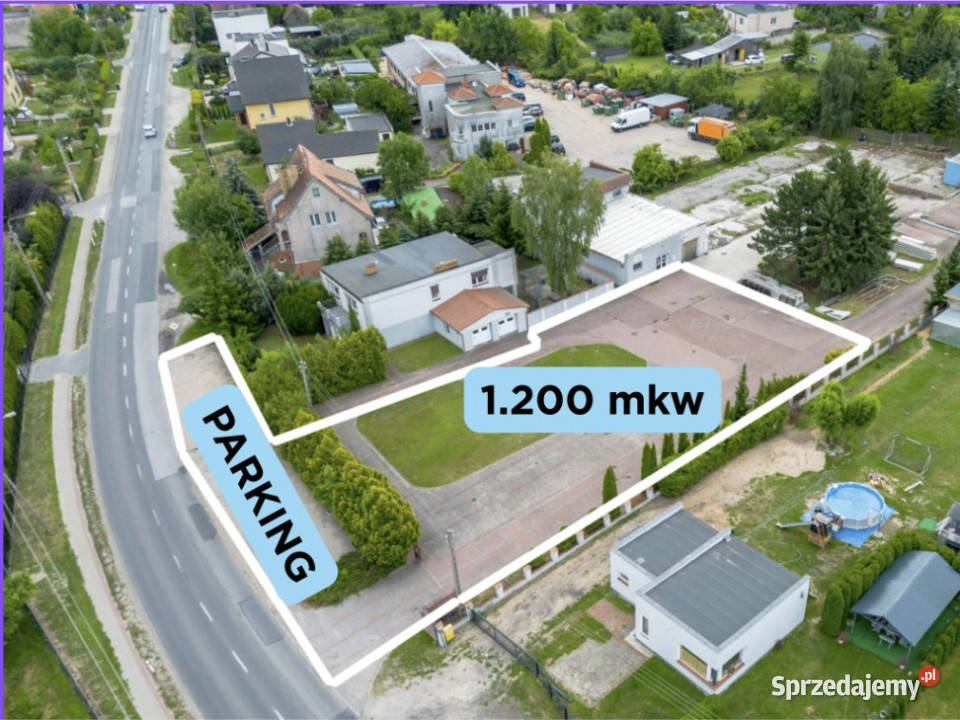 Gniezno Teren usługowy ok 1 200 m z parkingiem Wynajem