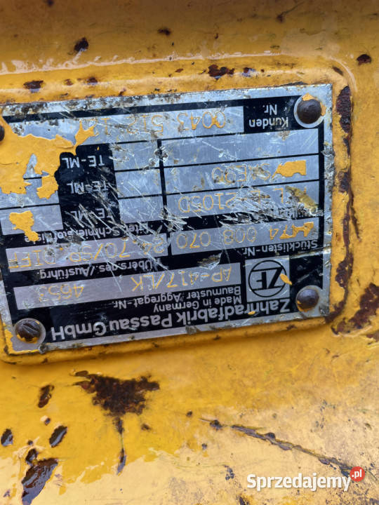 Liebherr 541 546 564 574 oś napędowa most ZF wielkopolskie Jastrzębniki