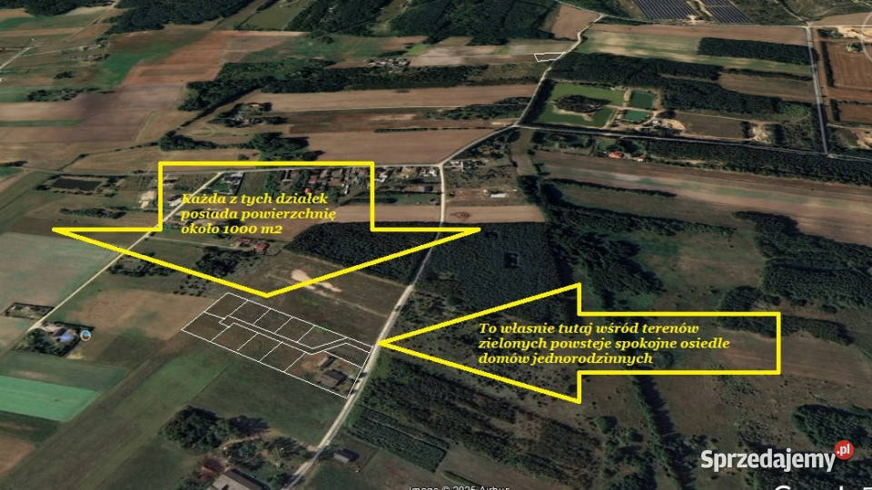 Działka Rojków 1133m