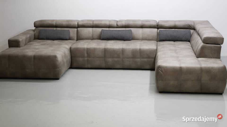 TPR WIelkie U regulowane zagłówki szaro brązowa Poznań