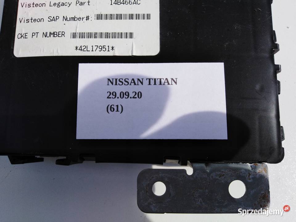 MODUŁ KOMFORTU BCM NISSAN TITAN ARMADA Nowy Tomyśl sprzedam