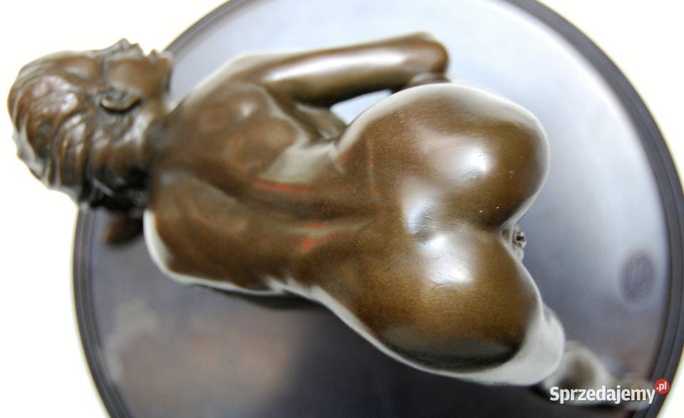 Naga kobieta akt erotyk rzeźba brąz Mavchi lubelskie Lublin