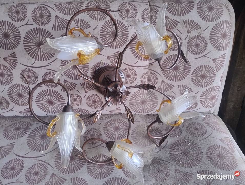 Żyrandol sufitowy pięcioramienny Adamówka