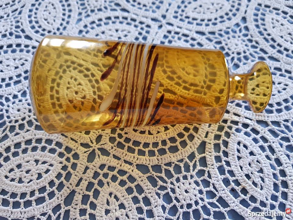 Antyk Starość Wazon szkło dmuchane Lauscha Grudziądz