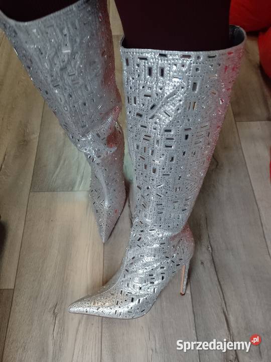 41 Wytworne srebrne bogato zdobione Kozaki Moda i Styl Kraków