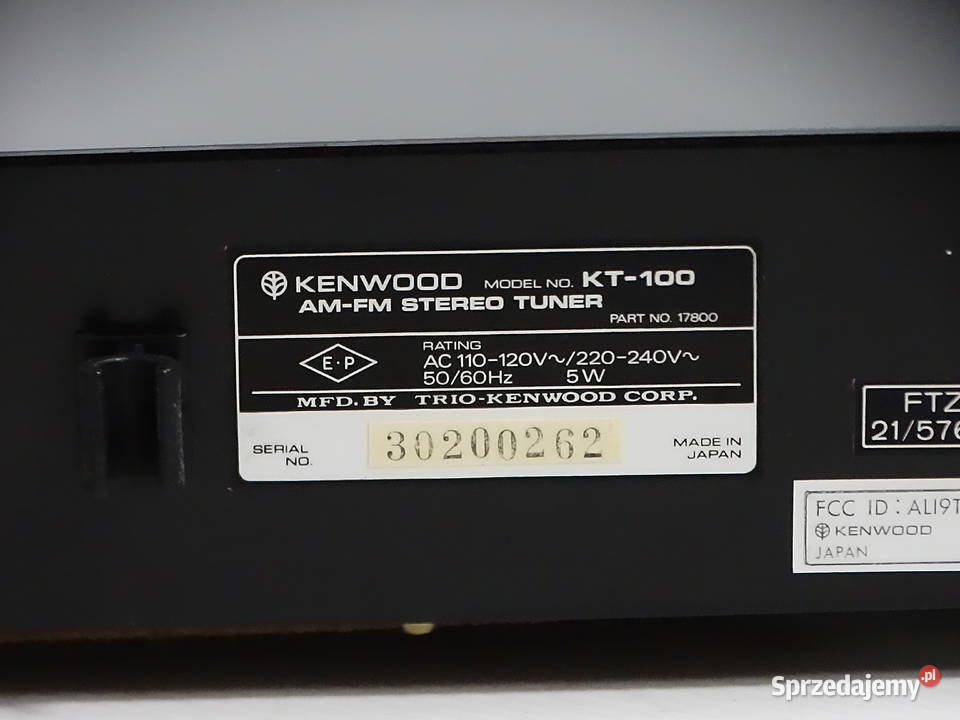 Tuner radiowy Kenwood KT100 AMFM Stereo Vintage