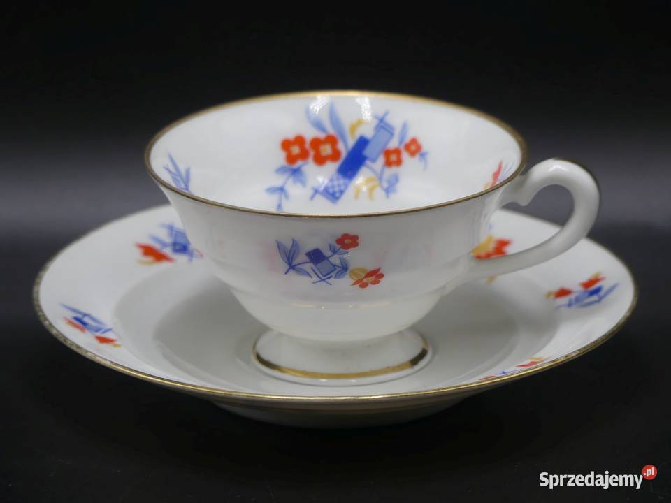 Komplet do mokki Tułowice Tillowitz stan niemal Poznań