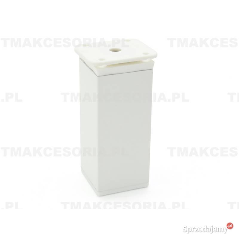 Nóżka meblowa regulowana 40x40 H100mm biała Akcesoria meblowe sprzedam