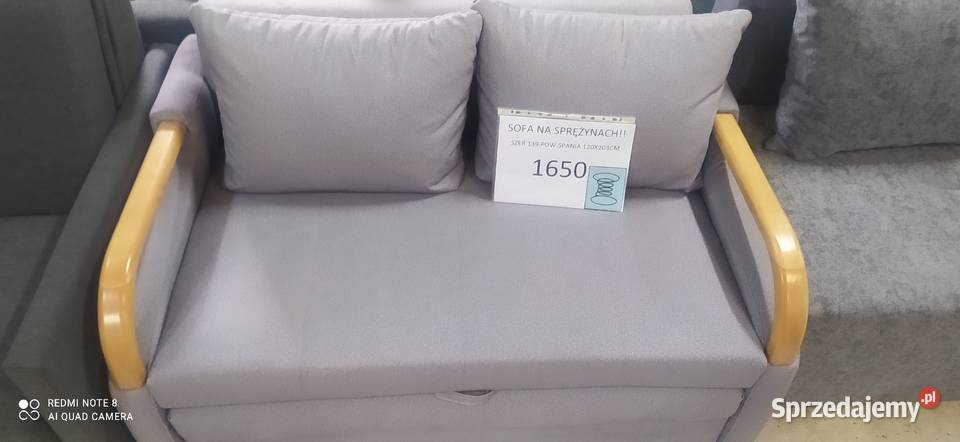 SOFA NA SPRĘŻYNACH DOSTĘPNA RĘKI Łóżka, wersalki i sofy Toruń sprzedam