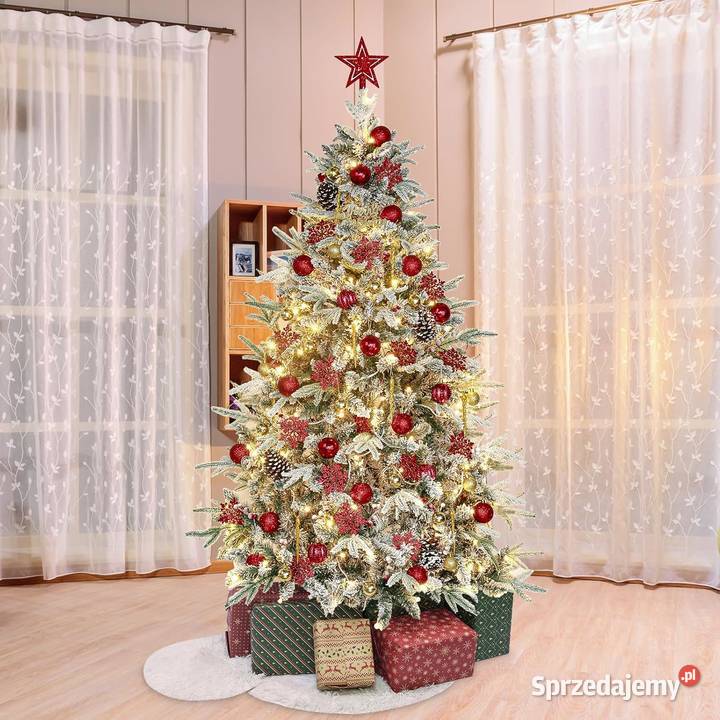 Choinka sztuczna Dewur 180 ozdoby oświetlenie małopolskie Jadowniki