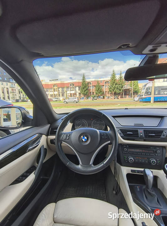 BMW X1 Salon jasne skóry ALU4x4Xdriveczujniki Bydgoszcz sprzedam