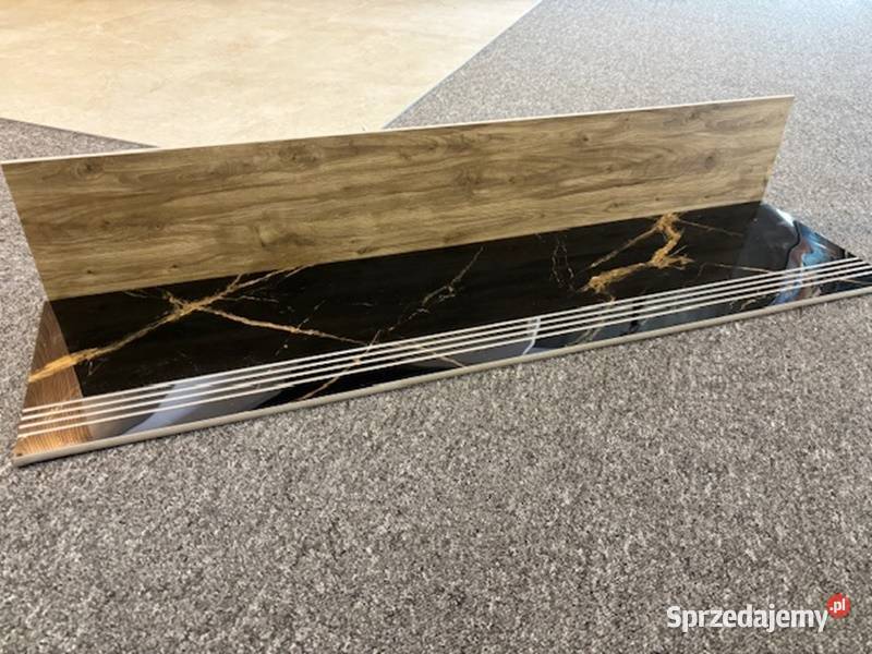 Gres schody stopnica czarny marmur 30x120 deska Zakopane