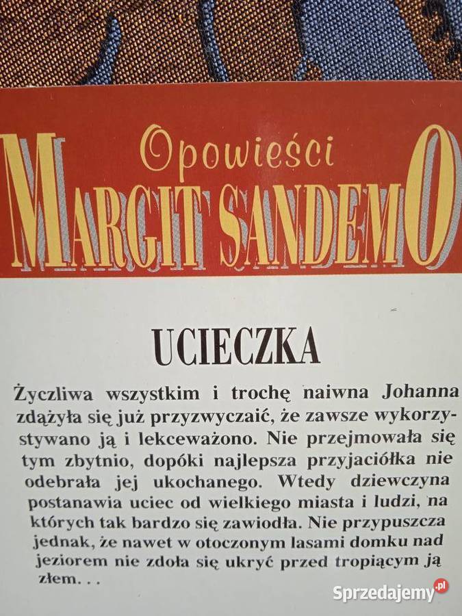 UCIECZKA Margit Sandemo Pozostałe Piła sprzedam