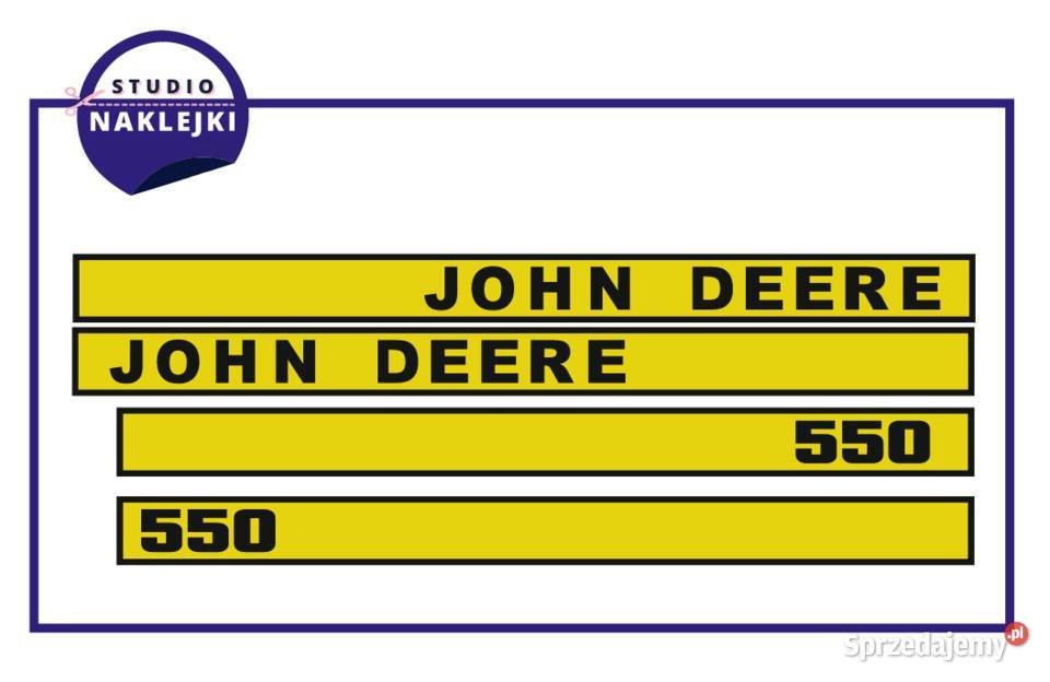 Naklejki Prasa John Deere 550 Nalepki zestaw Łagów