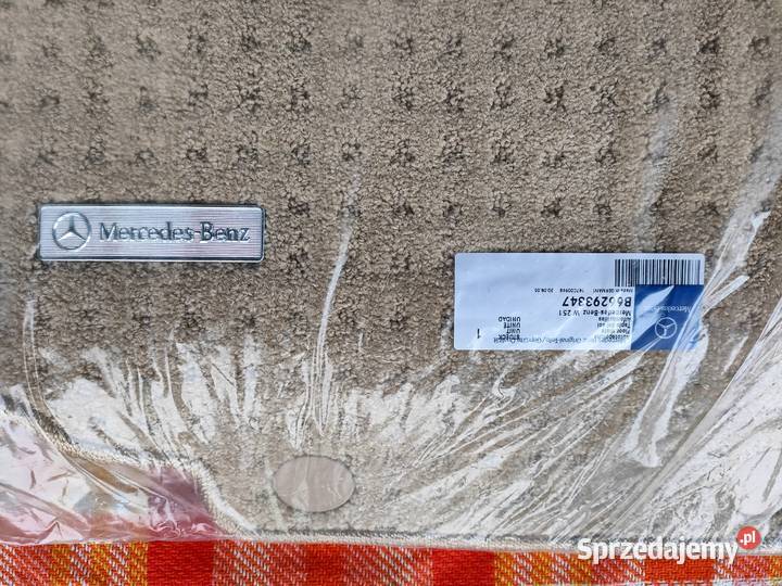 Oryginalne dywaniki welurowe Mercedes W251 wielkopolskie Bolewice sprzedam